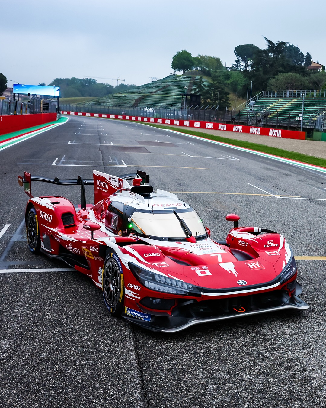 @toyotaracing.wec ready for 2026, looking good in red!  🔥   #WEC #6HImola #Toyota
