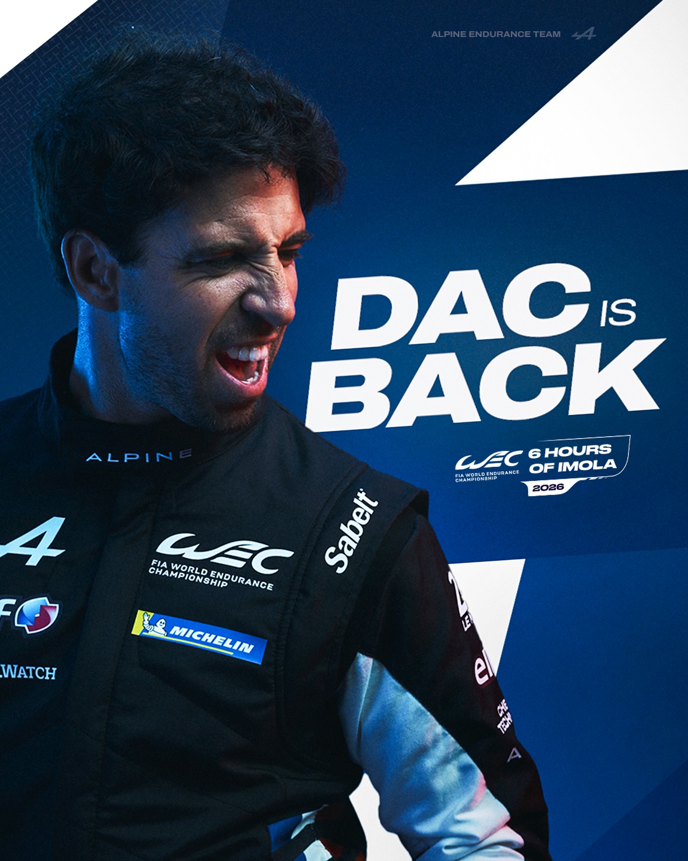 Return of the DAC 🇵🇹 After two seasons away, @afelixdacosta is back in WEC, this time with @alpine_e
