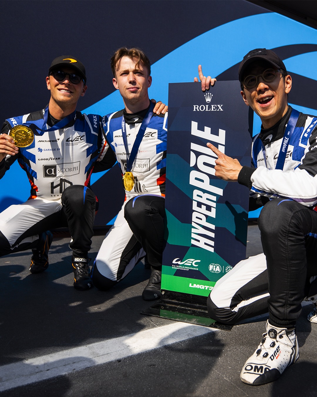 Debuts for days! 👏 @garage_59 and @tom.fleming_ secure their first pole position on their debut WEC 